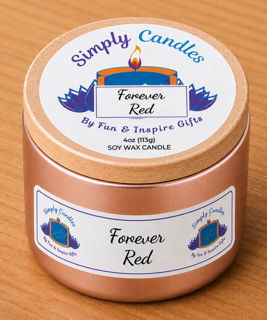 Forever Red  Scented Candle