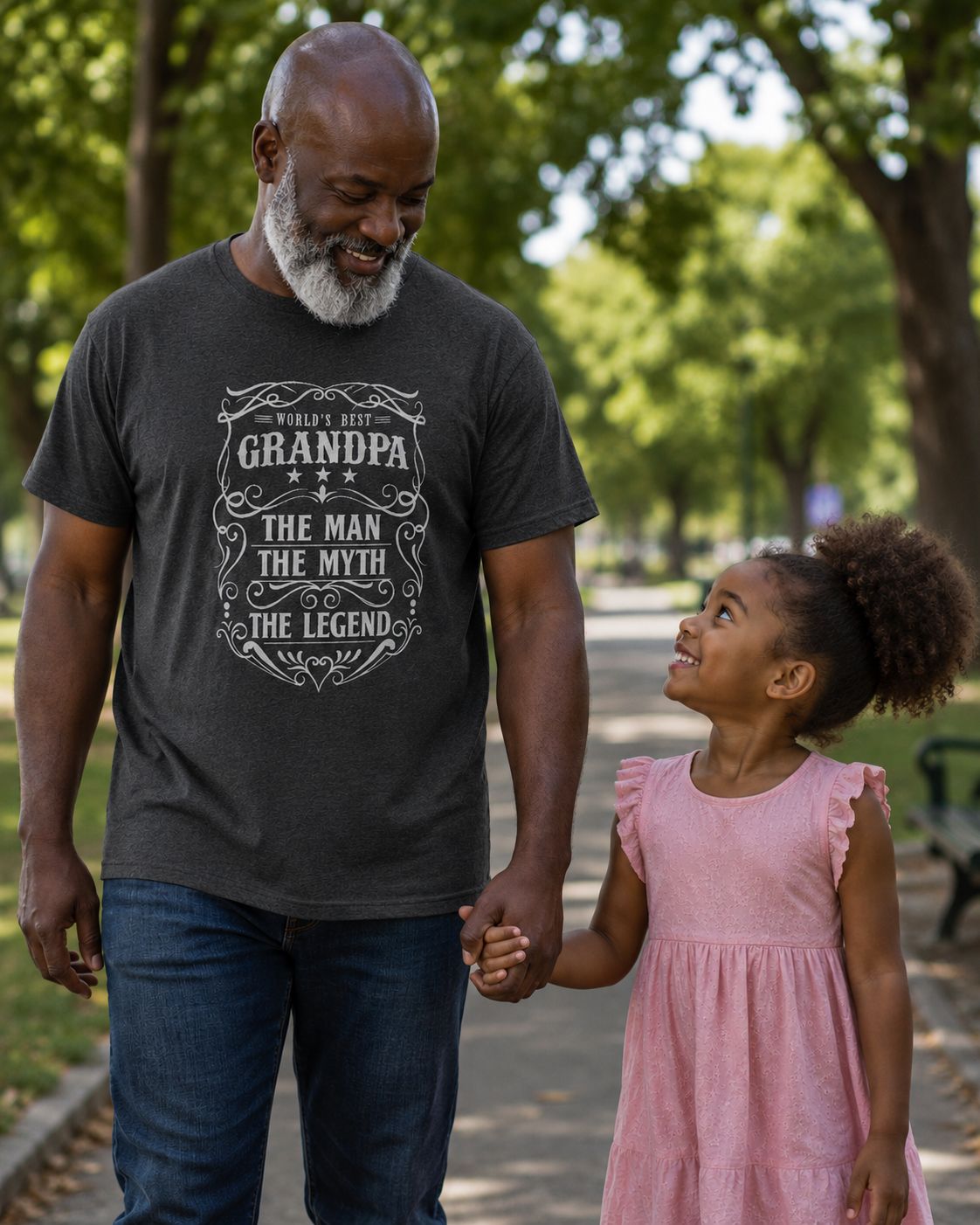 Grandpa The Man, The Myth, The Legend Tee and Coffee Mug Bundle