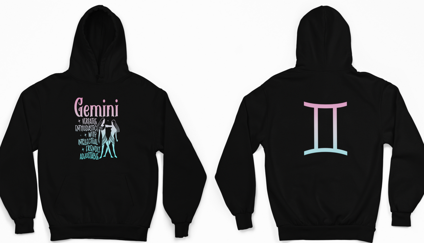 Gemini Zodiac Sign Hoodie