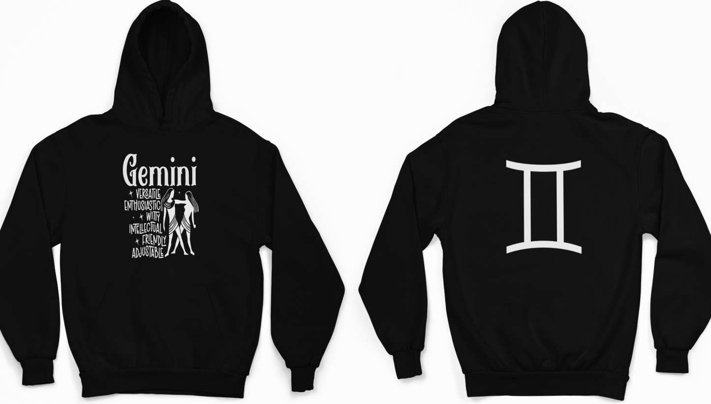 Gemini Zodiac Sign Hoodie