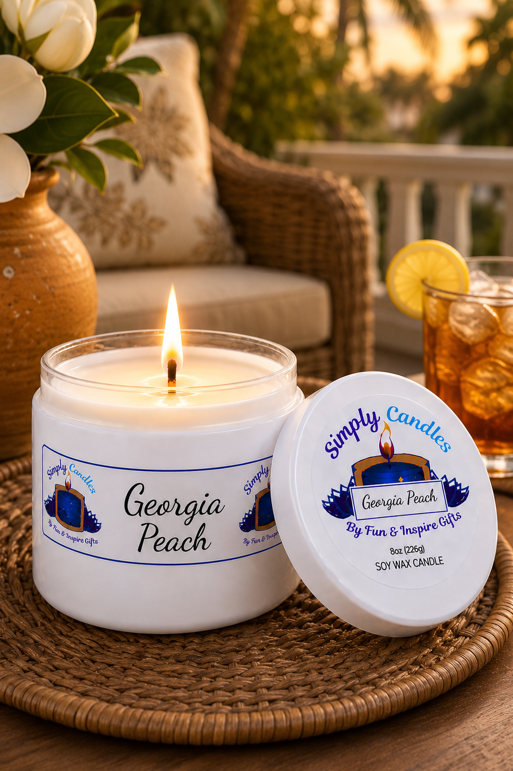 Georgia Peach Scented Candle