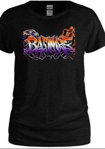 Baltimore Graffiti Women's Tee