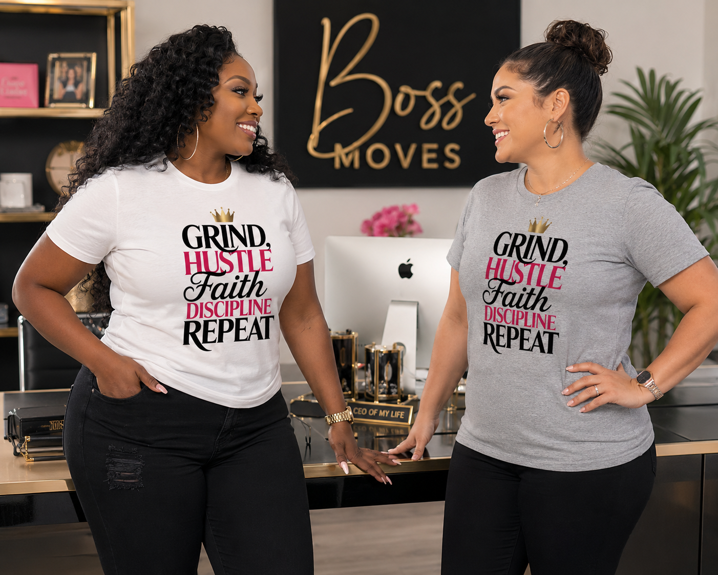 Grind, Hustle, Faith ,Discipline, Repeat Tee