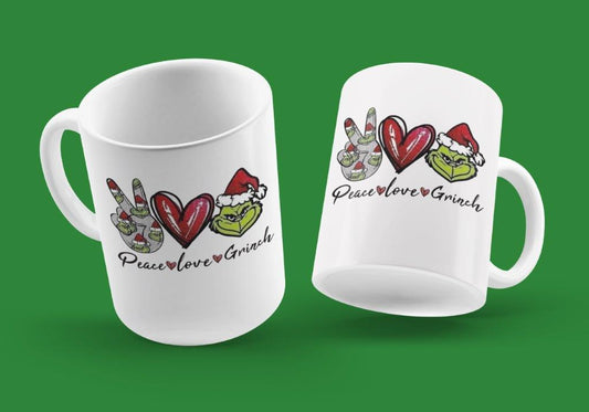 Peace. Love. Grinch Coffee Mug