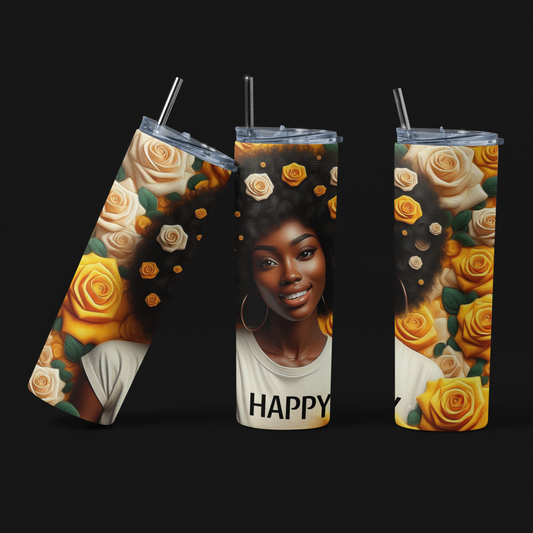 Happy Skinny Tumbler