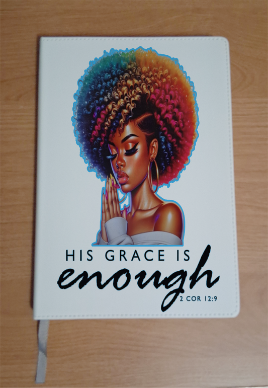 His Grace Is Enough Faux Leather Journal