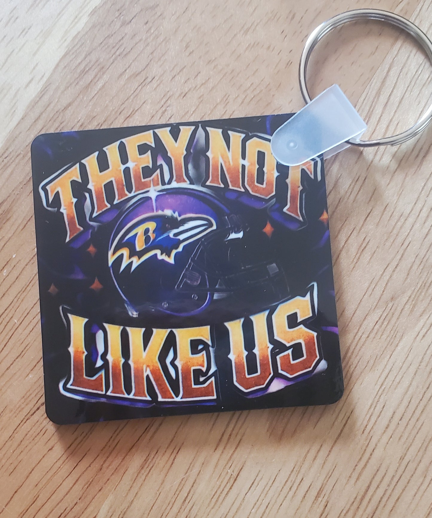 They Not Like Us Ravens Keychain