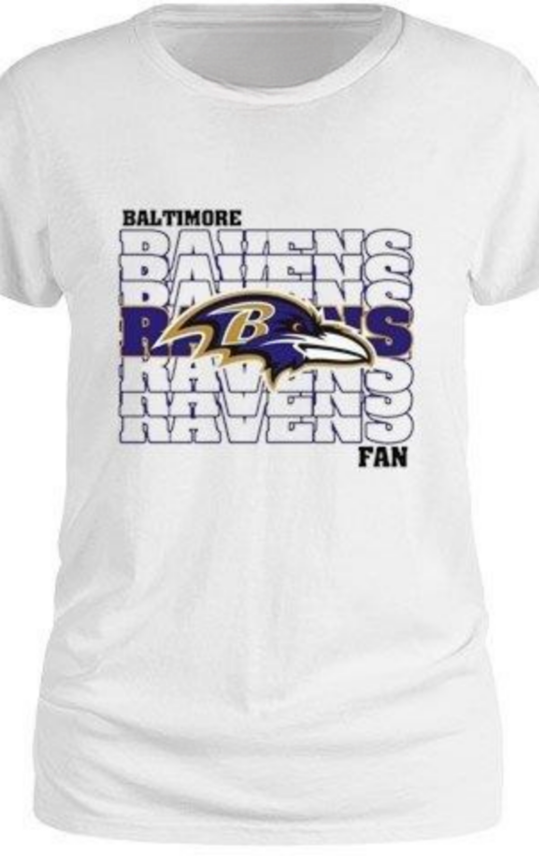 Baltimore Ravens Fan Ladies Tee