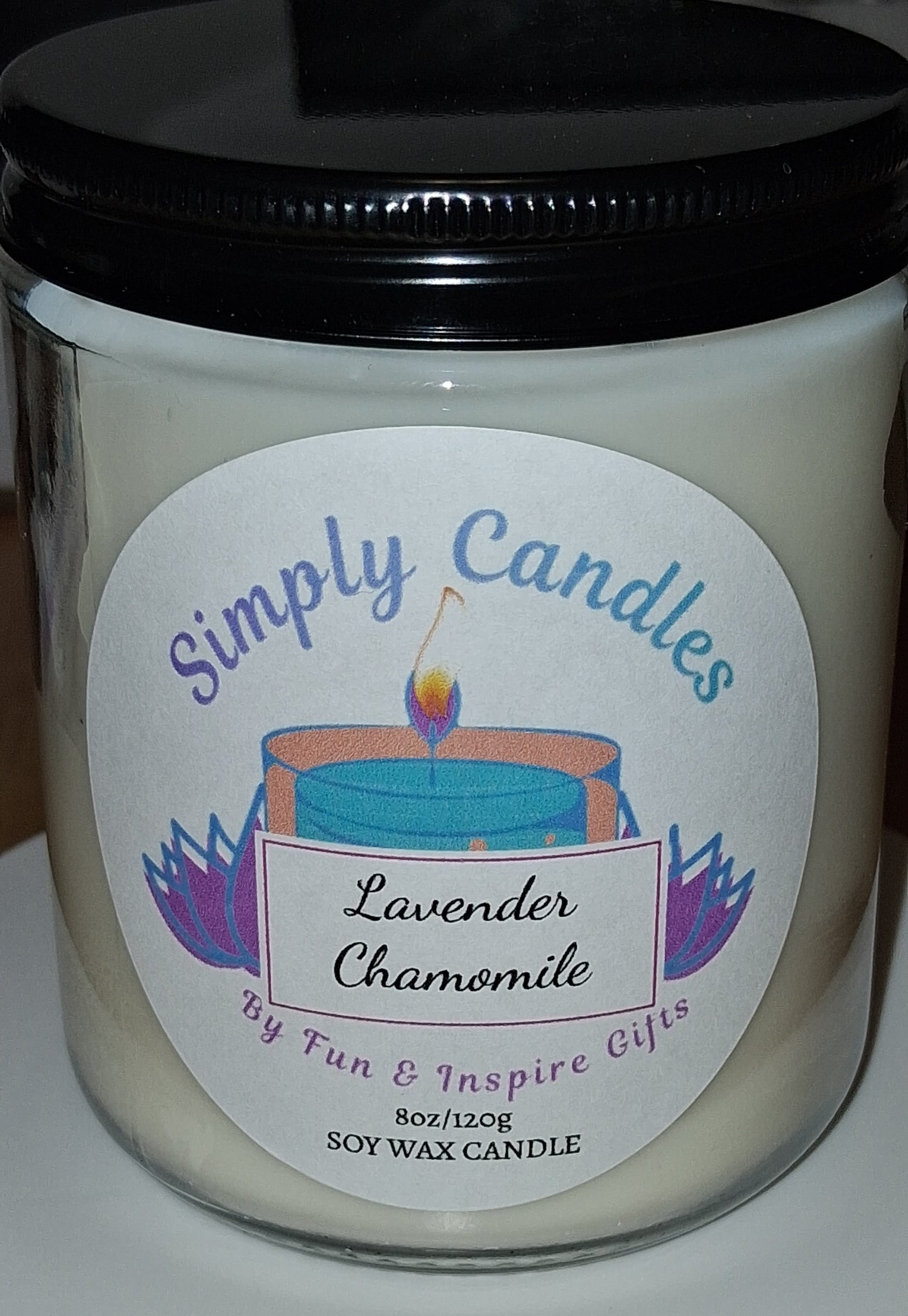 Lavender Chamomile Scented Candle