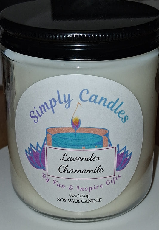 Lavender Chamomile Scented Candle