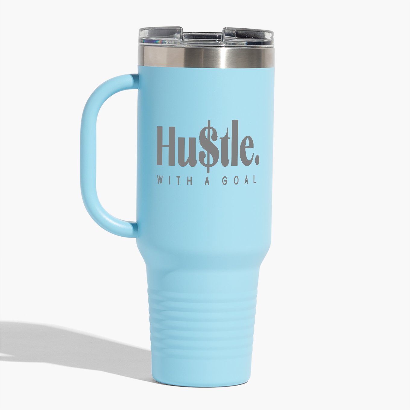 Hu$tle With A Goal 40 oz. Travel Mug