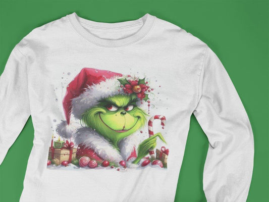 Christmas Holly Grinch Tee