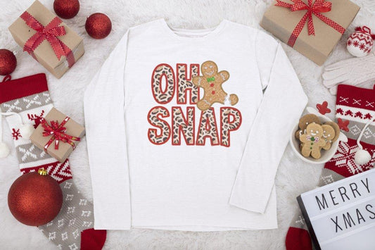 Oh Snap Gingerbread Man Tee