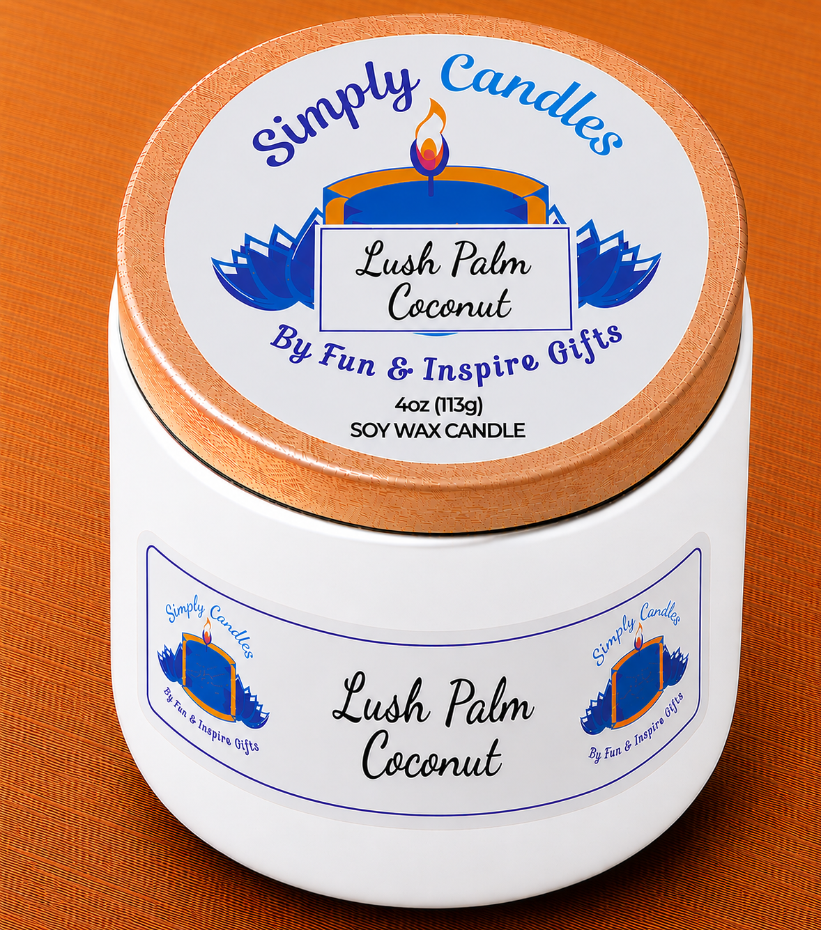 Lush Palm and Coconut Scented Candle