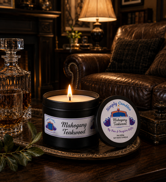 Mahogany Teakwood Scented Candle