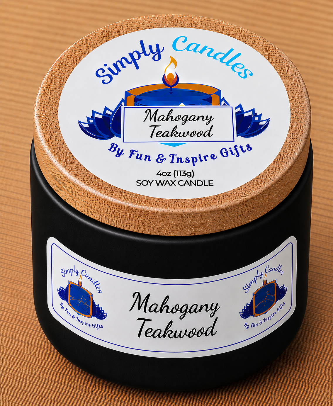 Mahogany Teakwood Scented Candle