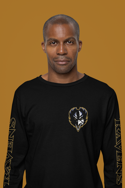 Mens Long Sleeve Ravens Tee