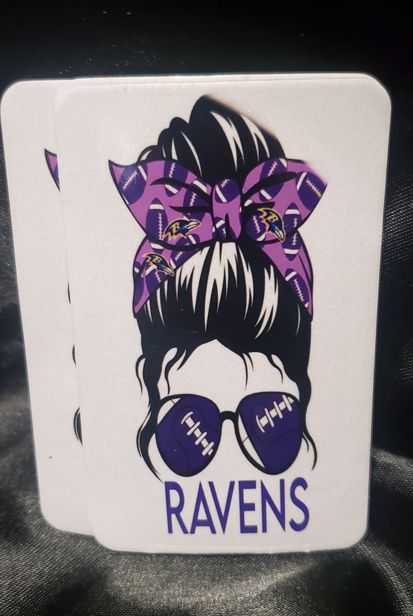 Ravens Messy Bun Lady Magnet