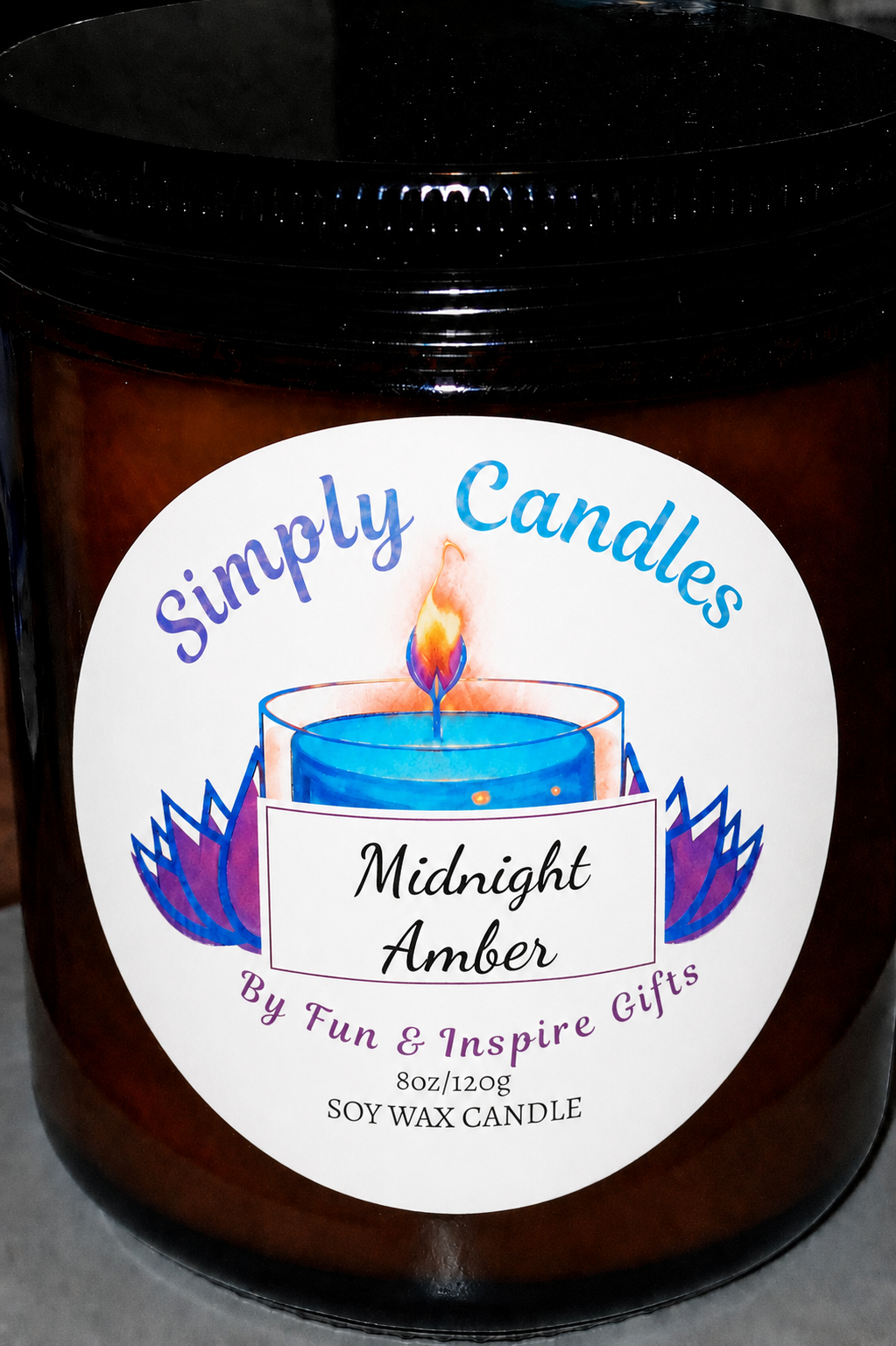 Midnight Amber Scented Candle