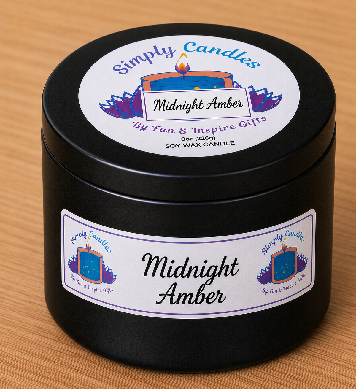 Midnight Amber Scented Candle
