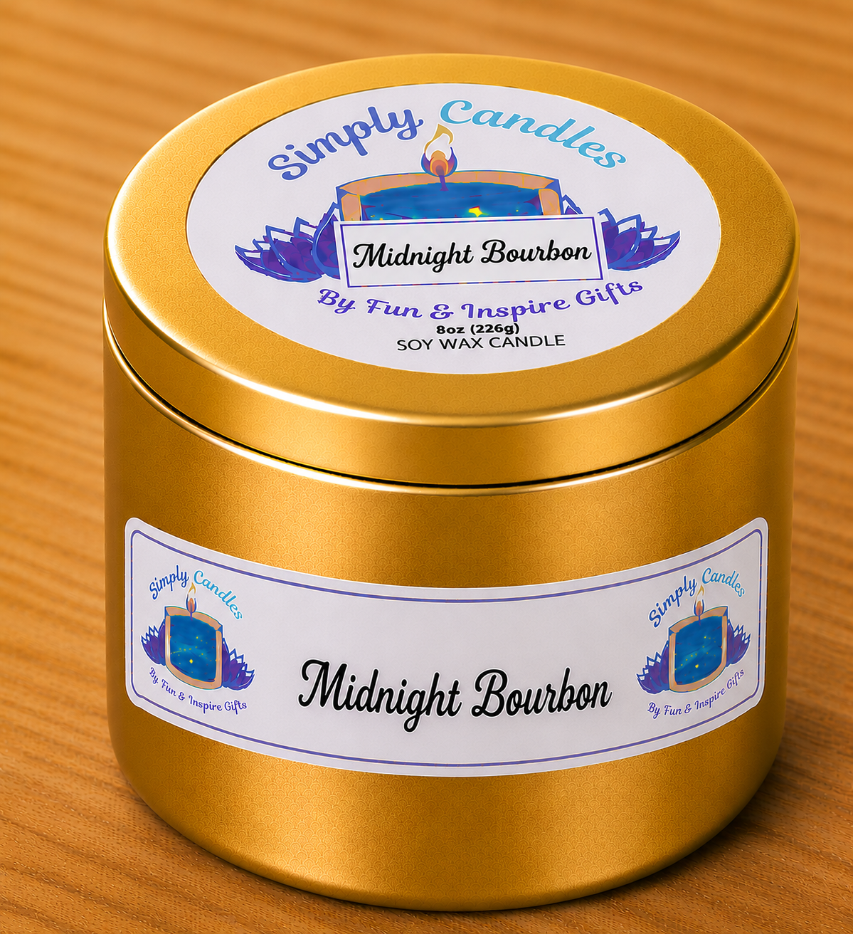 Midnight Bourbon Scented Candle
