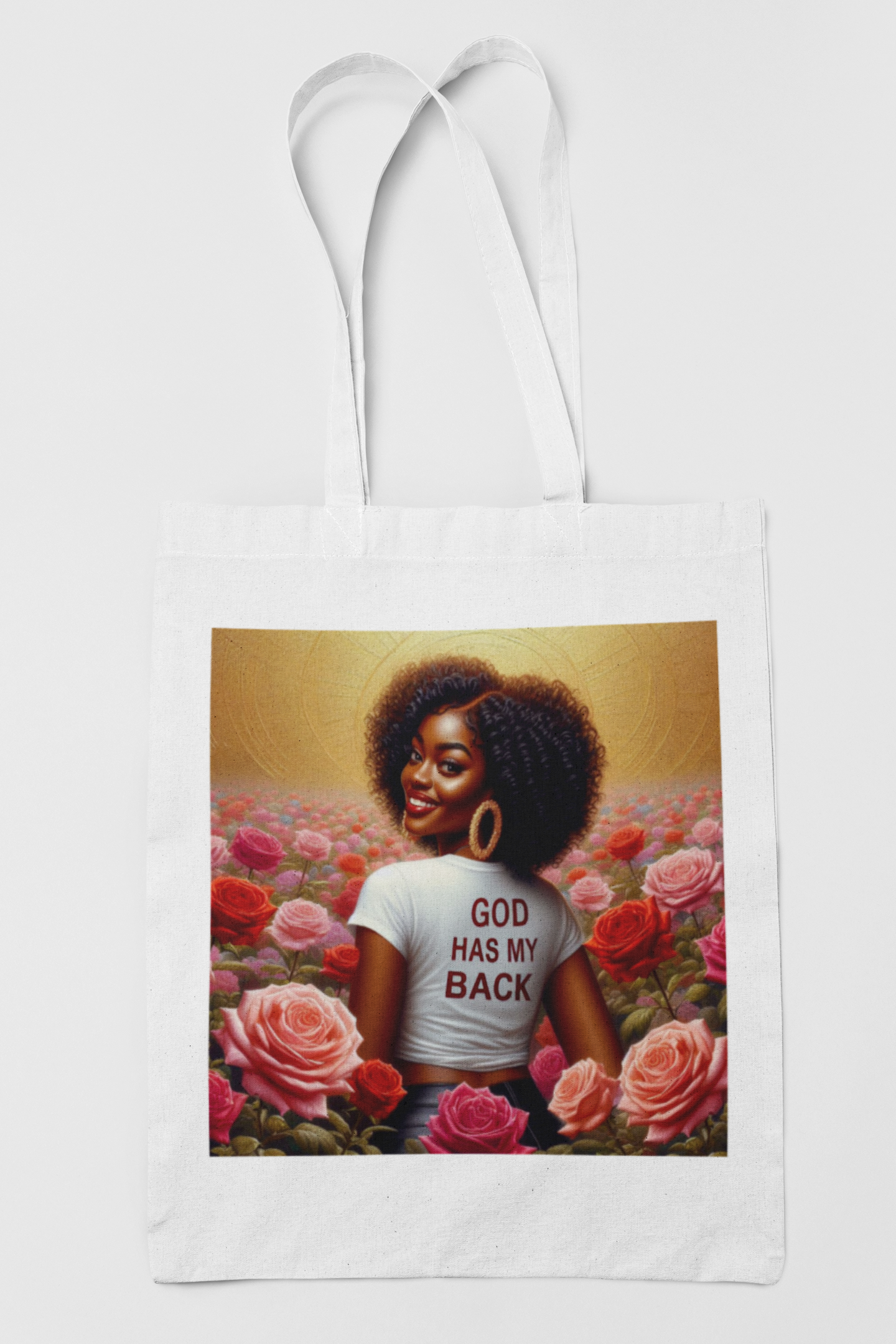 God Has My Back Tote Bag