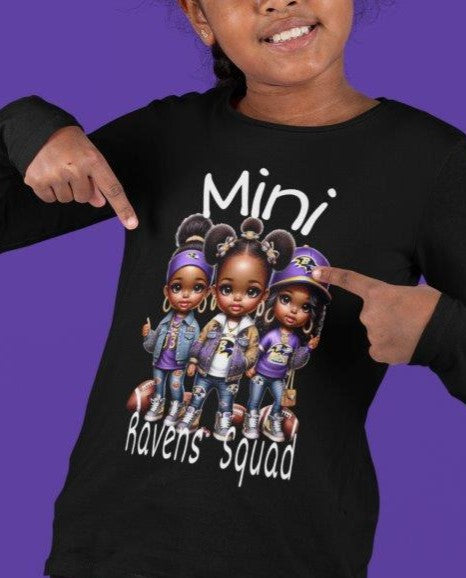 Mini Ravens Squad Girl's Tee