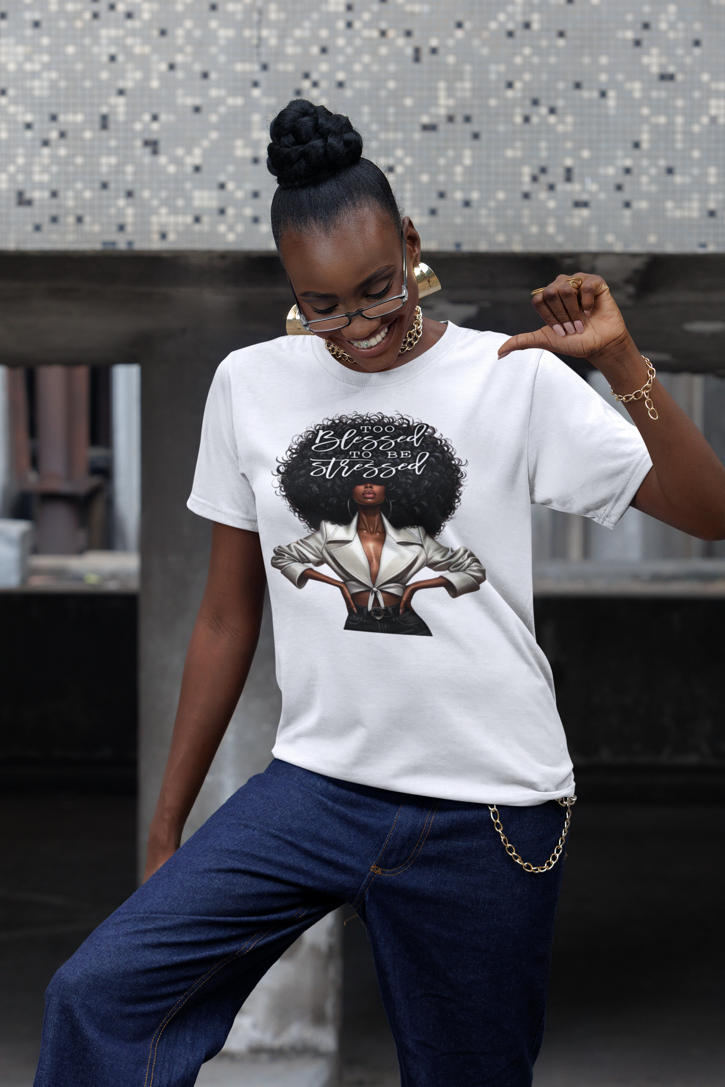 Too Blessed To Be Stressed Tee