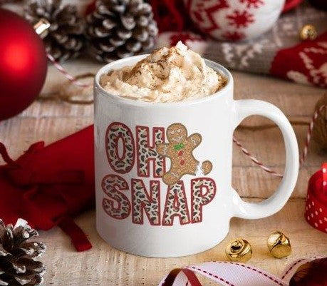 Oh Snap Gingerbread Man Coffee Mug