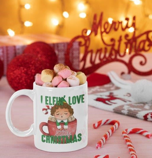 I Elfin' Love Christmas Coffee Mug