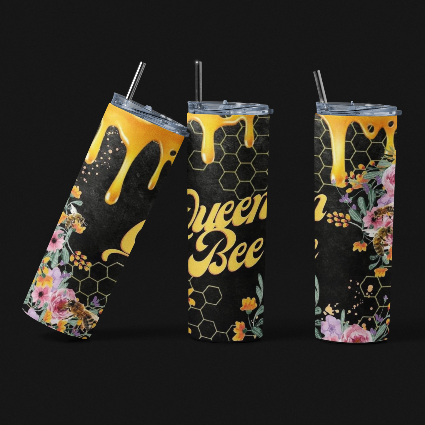 Queen Bee Skinny Tumbler