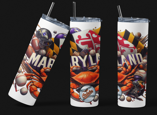 Maryland Skinny Tumbler