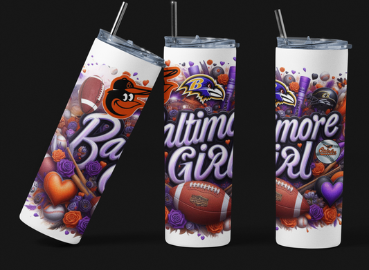 Baltimore Girl Skinny Tumbler