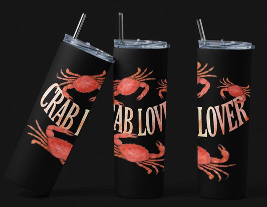 Crab Lover Skinny Tumbler