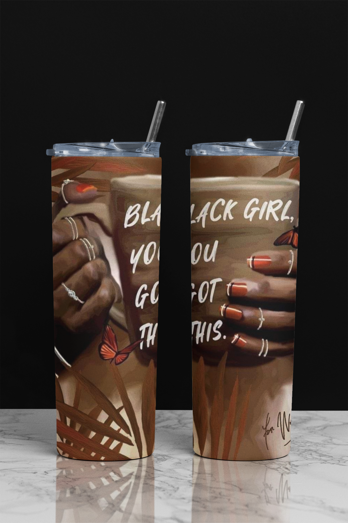 Black Girl You Got This Skinny Tumbler