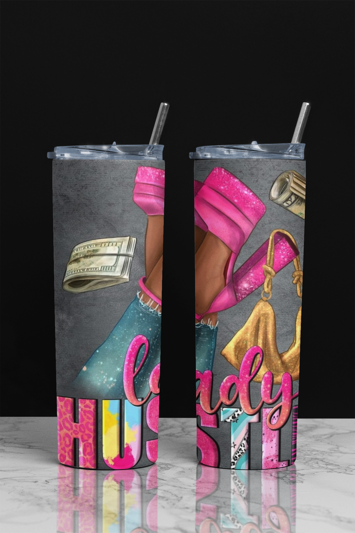 Lady Hustler Skinny Tumbler