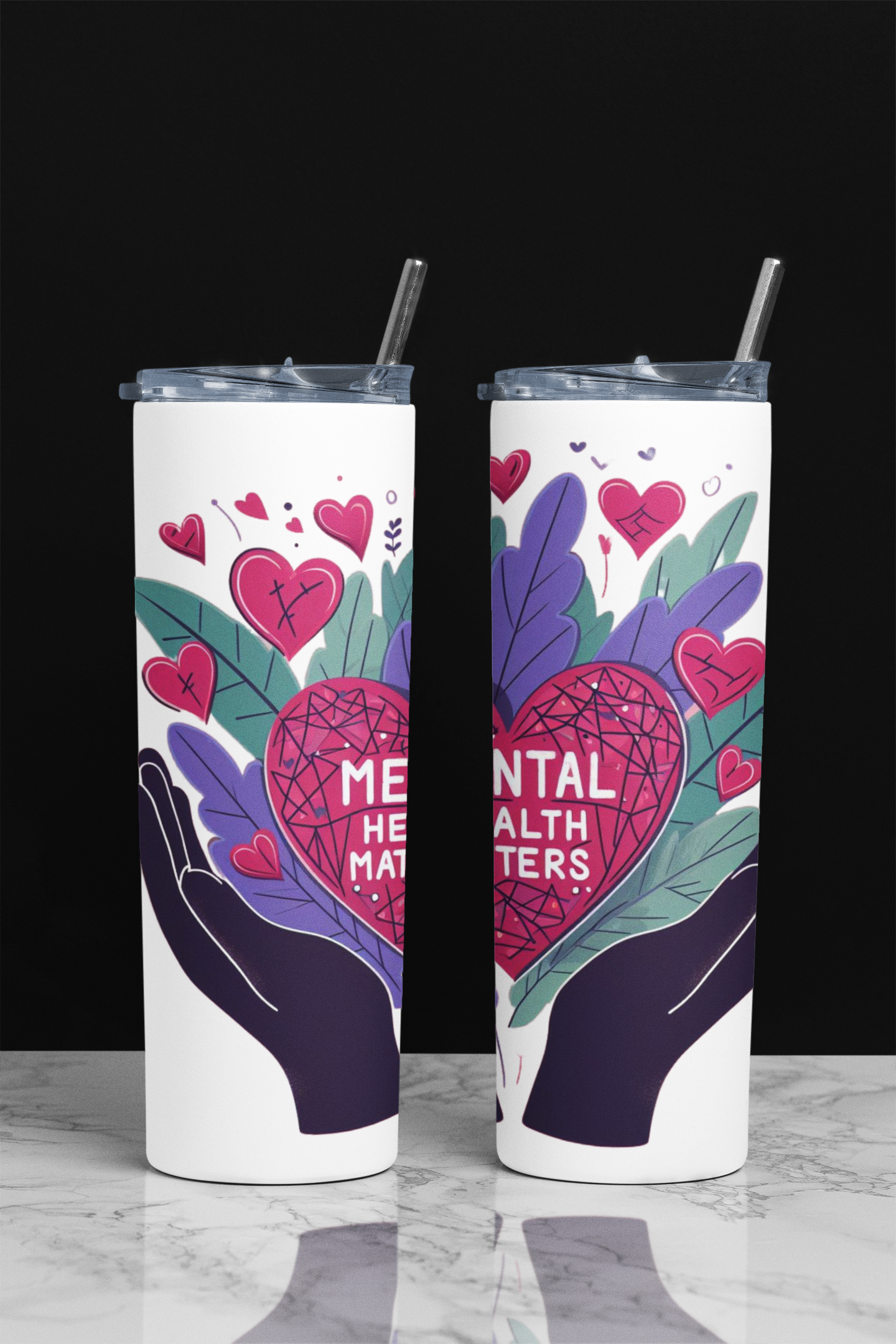 Mental Health Matters Skinny Tumbler