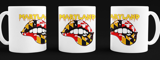 Maryland Lady Lips Coffee Mug