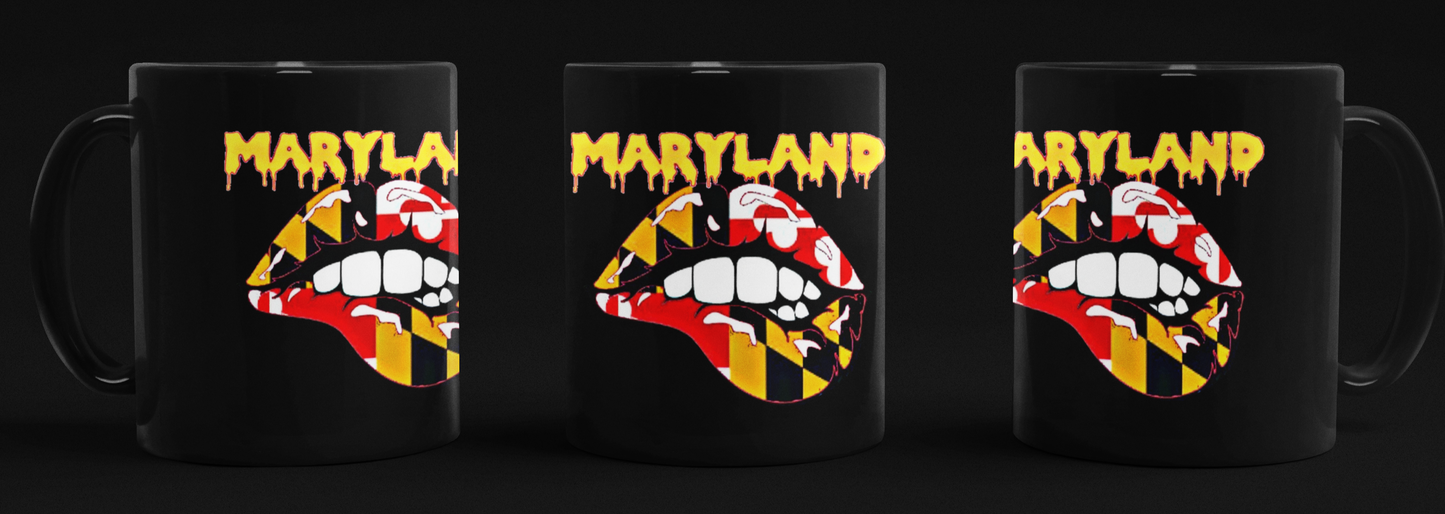 Maryland Lady Lips Coffee Mug