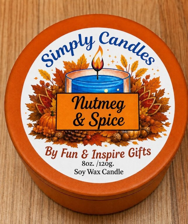 Nutmeg & Spice Scented Candle