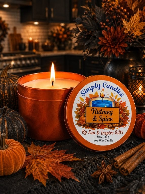 Nutmeg & Spice Scented Candle
