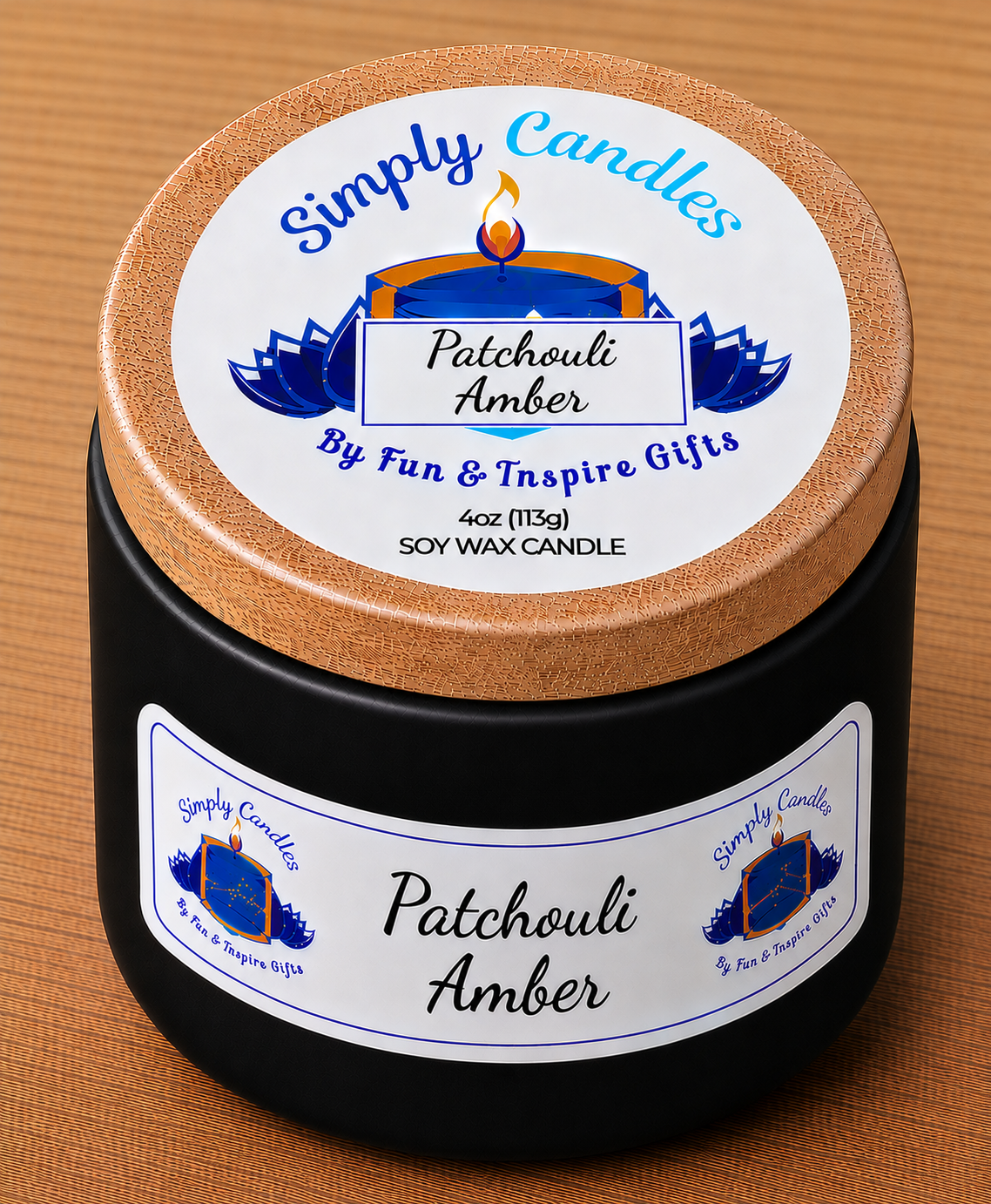 Patchouli Amber Scented Candle