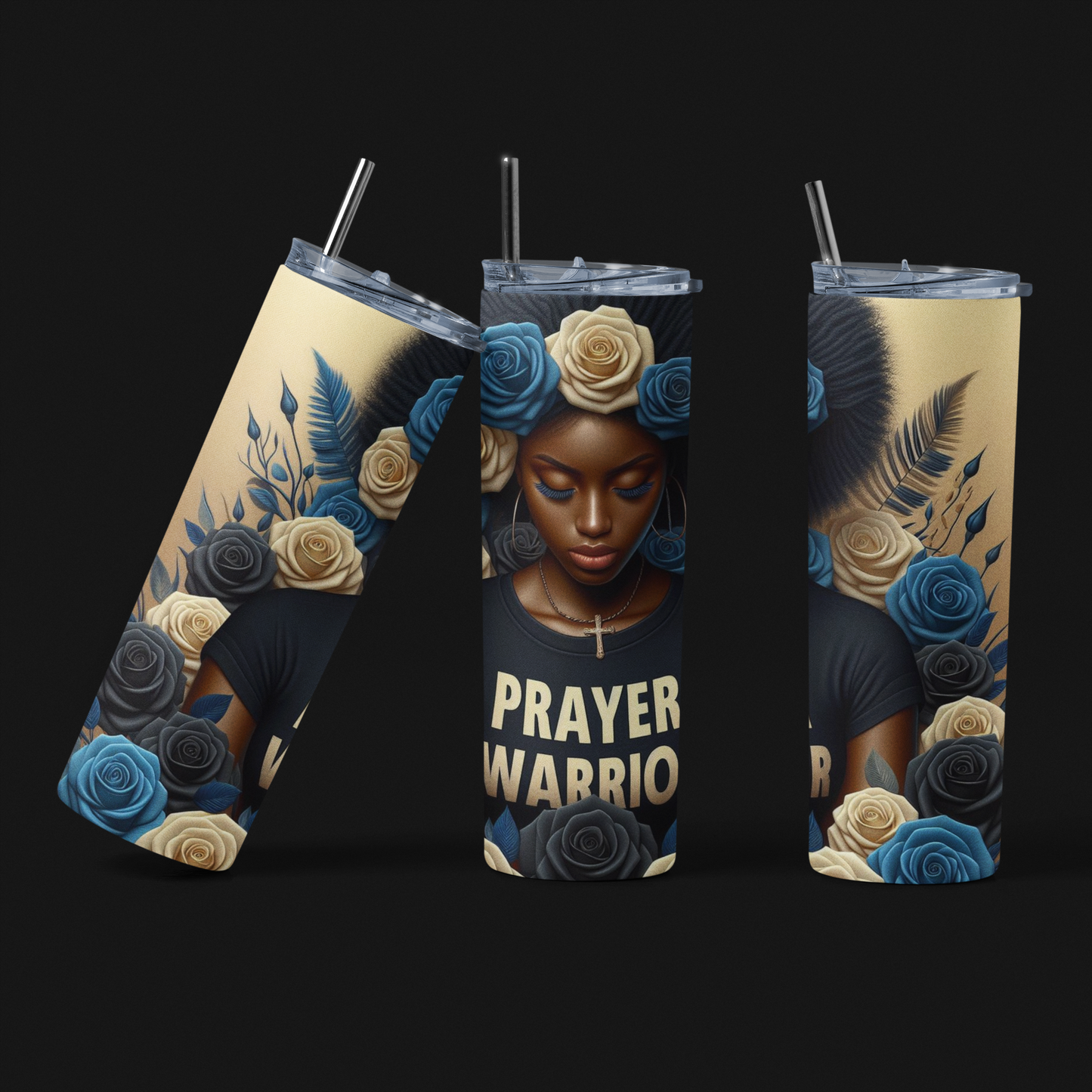 Prayer Warrior Skinny Tumbler