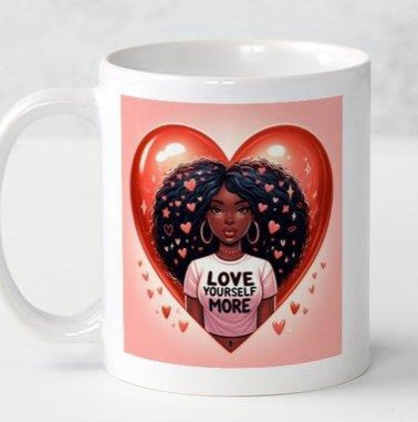 Black Beauty Love Yourself More Coffee Mug