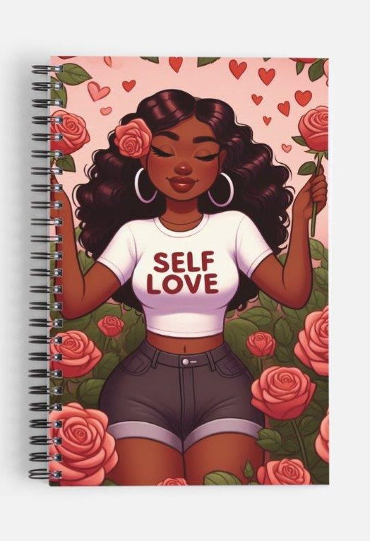 Black Beauty in Roses Self Love Journal