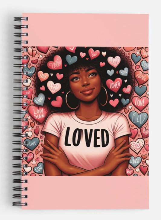 Black Beauty With Hearts Loved Journal