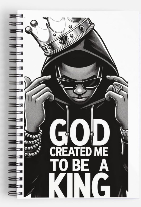 God Created Me To Be A King Journal