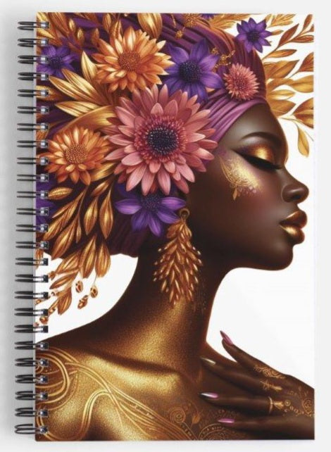 Gold and Purple Black Beauty Journal