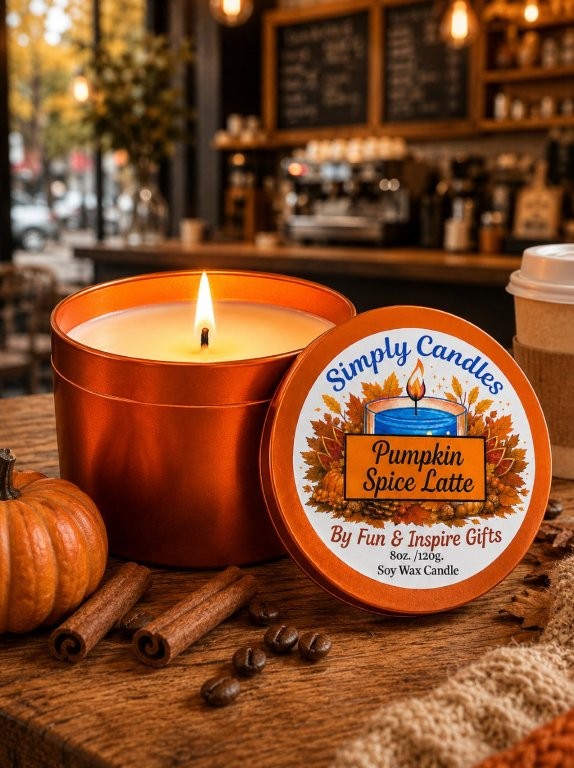 Pumpkin Spice Latte Scented Candle