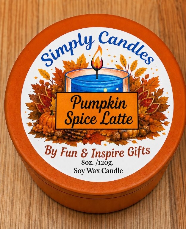 Pumpkin Spice Latte Scented Candle